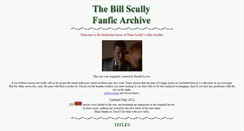 Desktop Screenshot of billscully.xphilefic.com