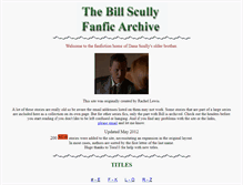 Tablet Screenshot of billscully.xphilefic.com